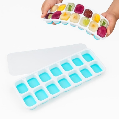 Picture of Ice Silicone Cube Tray Grid 14 – BPA-Free Flexible & Reusable Mold (Multicolor) 1pcs - 1pcs