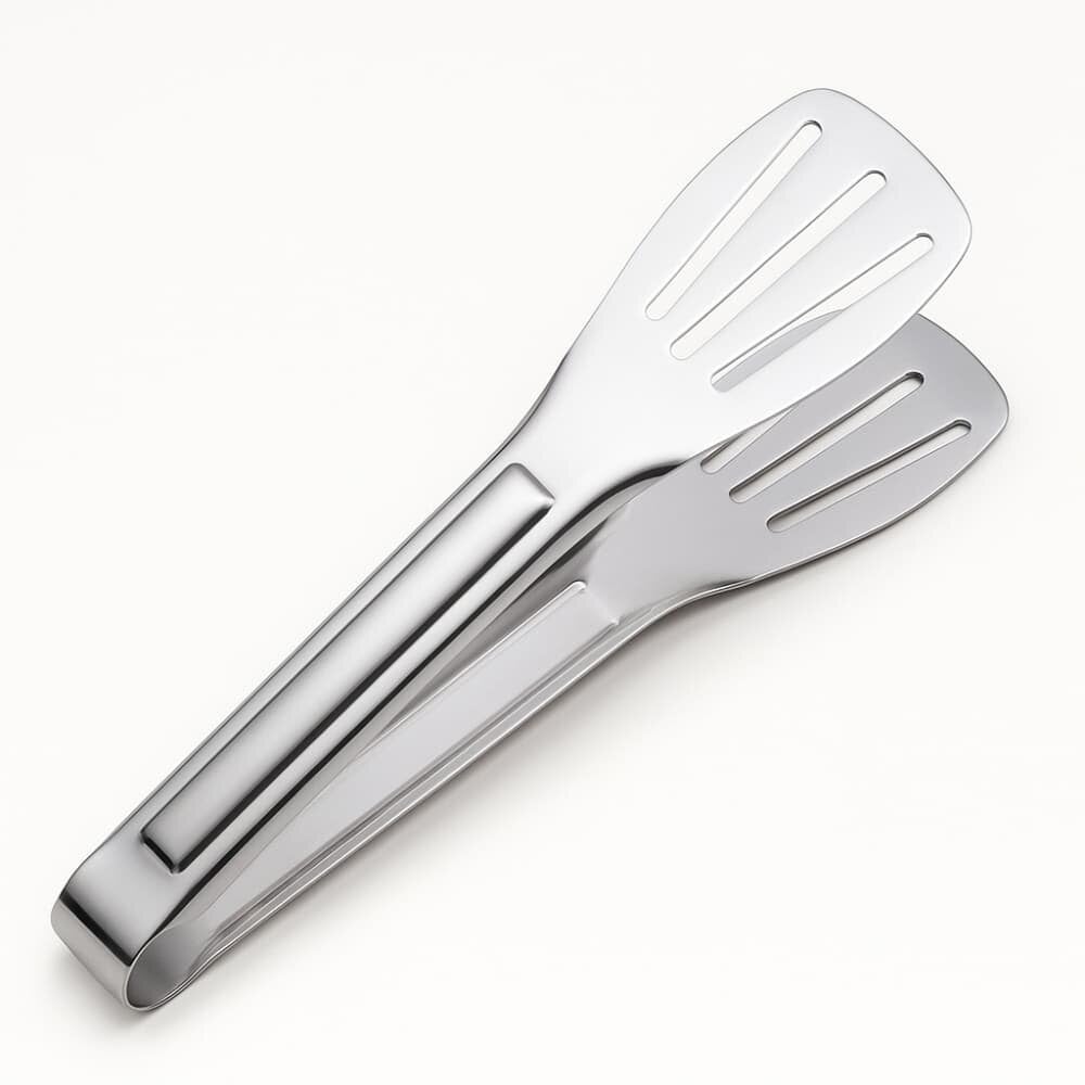 Picture of Stainless Steel Food Serving Tong 30cm – Large Size Turner & Roti Chimta | Durable Kitchen Tongs for Cooking & Serving