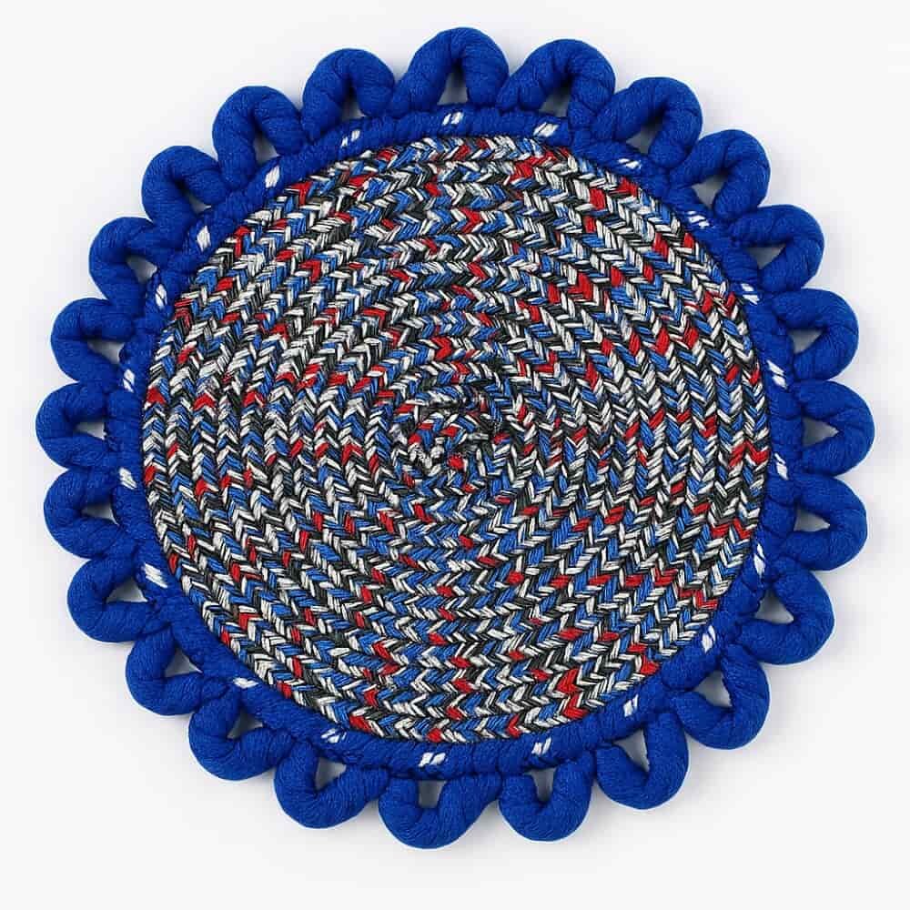 Picture of Best Quality Colorful Multi-Color Table Mat Set – 3 Pcs Round 20cm for Dining & Kitchen Déco - Multicolor