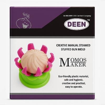 Picture of Deen Creative Manual Steamed Stuffed Bun Mold Momos Maker - Multicolor