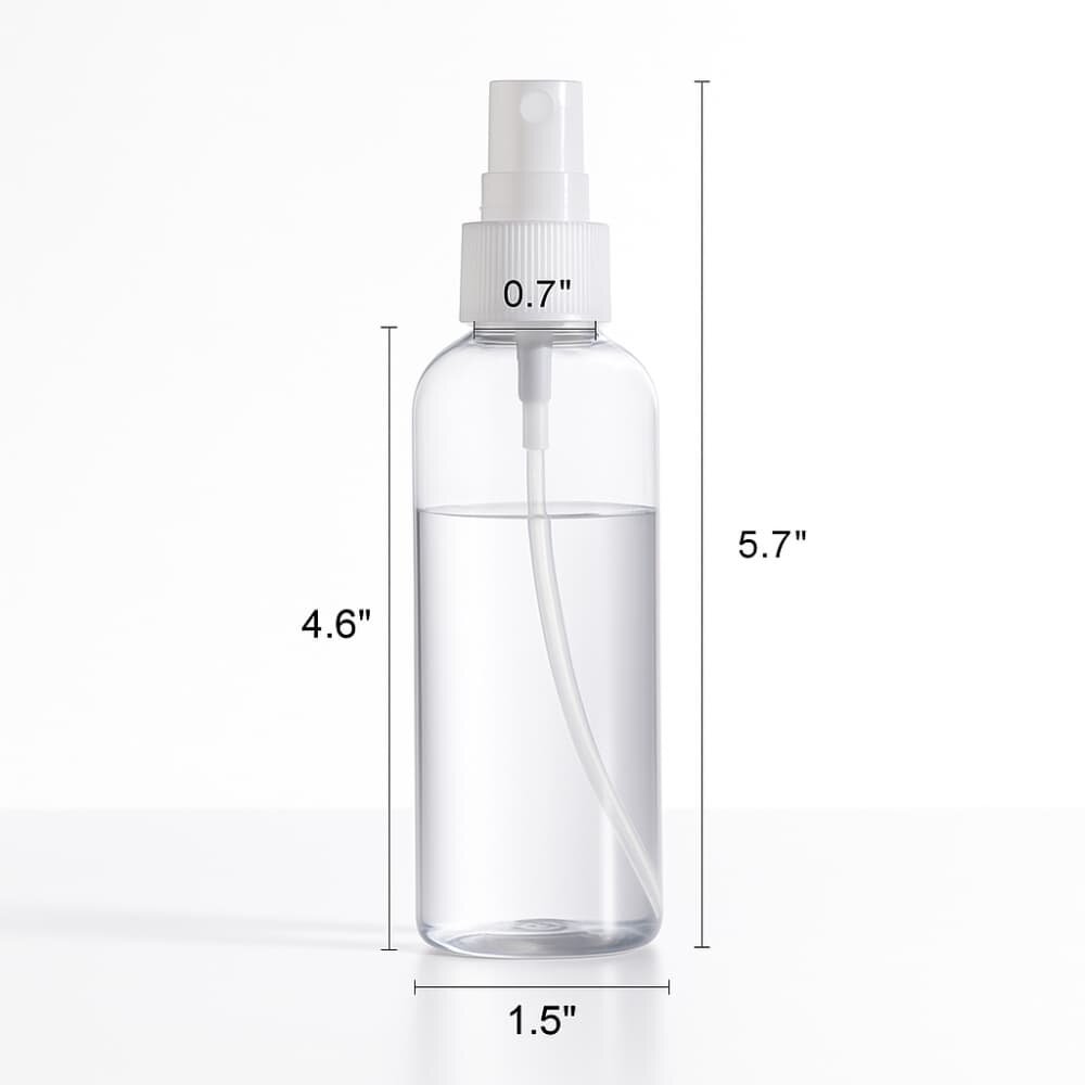 Picture of High-Quality Travel Size Plastic Spray Bottle 100ml - Leak-Resistant, Portable Liquid Container 4pcs 