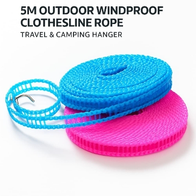 Picture of 5M Outdoor Windproof Clothesline Rope – Travel & Camping Hanger (1pcs) - Multicolor