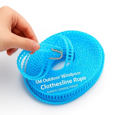 Picture of 5M Outdoor Windproof Clothesline Rope – Travel & Camping Hanger (1pcs) - Multicolor