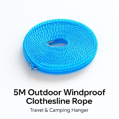 Picture of 5M Outdoor Windproof Clothesline Rope – Travel & Camping Hanger (1pcs) - Multicolor