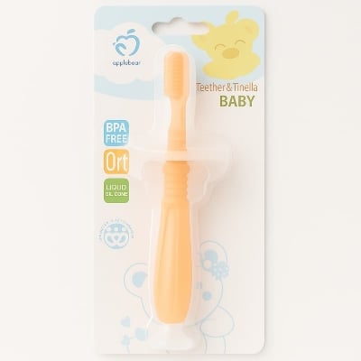 Picture of Baby Teether & Training Toothbrush – Safe Bendable Food-Grade Silicone (Multicolor, 1pcs) - Multicolor