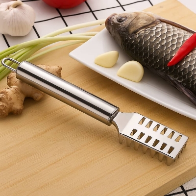 Picture of Stainless Steel Fish Scaler – Easy Skin & Scale Remover Tool - Multicolor