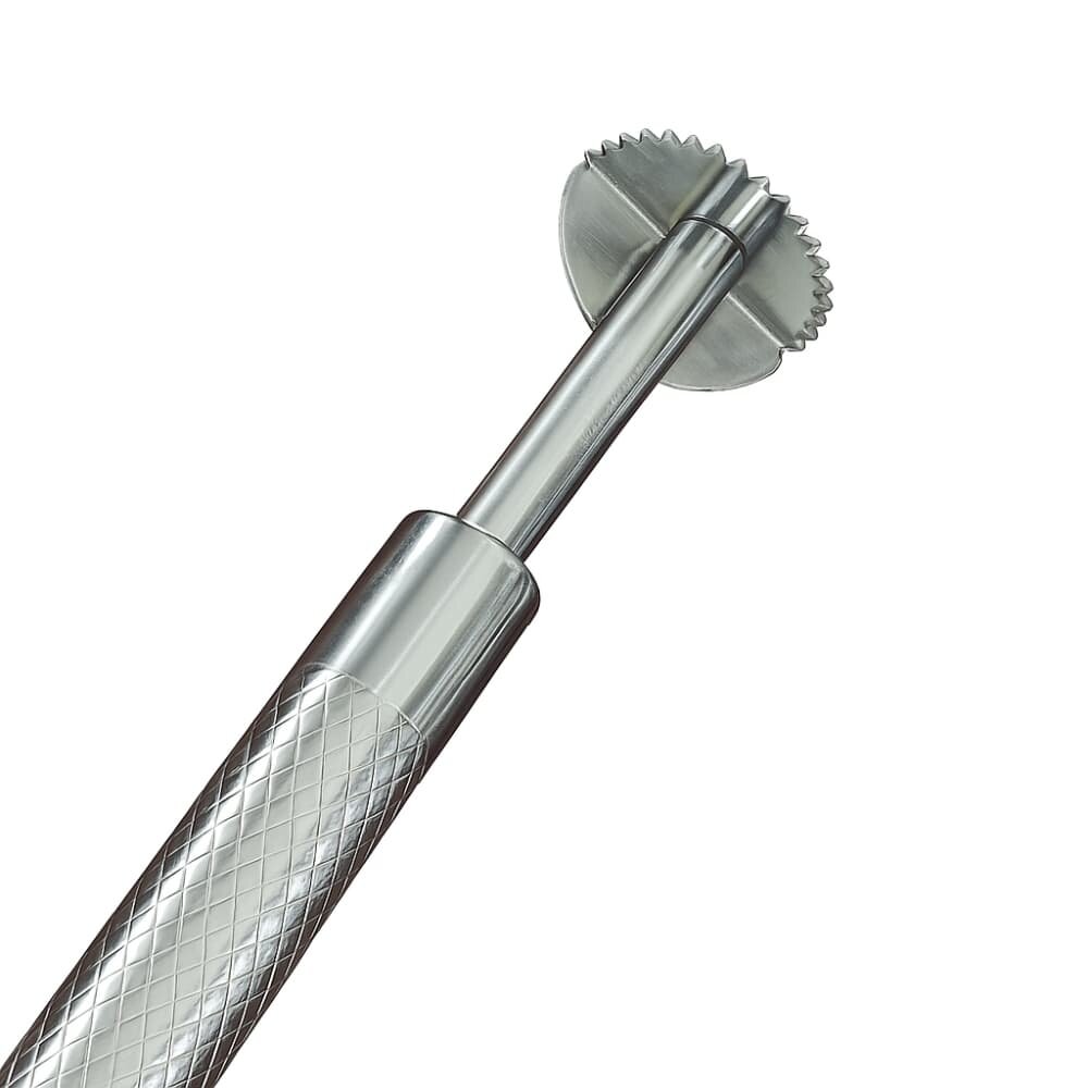 Picture of Stainless Steel Coconut Scraper & Peeler Hand Tool - Multicolor