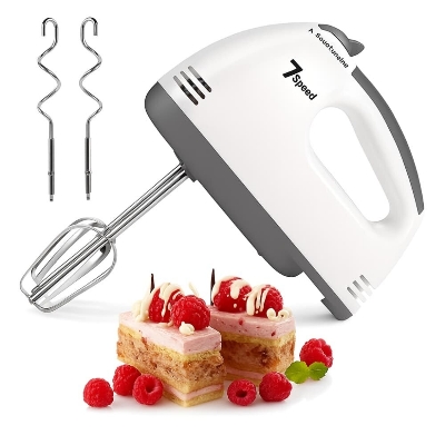 Picture of Scarlett Super Hand Mixer HE-133 – 7-Speed Electric Egg Beater with Dough Hooks & Whisks - Multicolor
