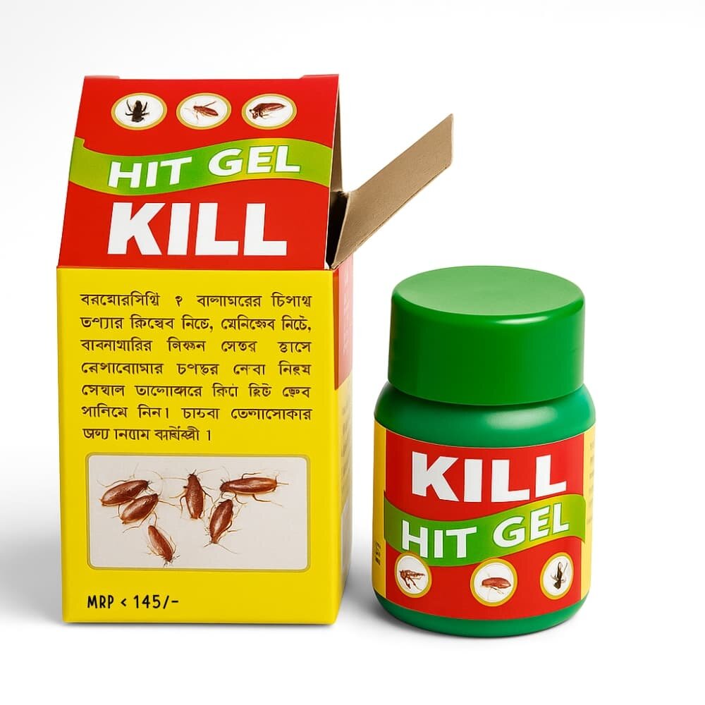 Picture of Kill Hit Cockroach Killing Gel 40gm – Powerful & Fast Cockroach Control - Multicolor