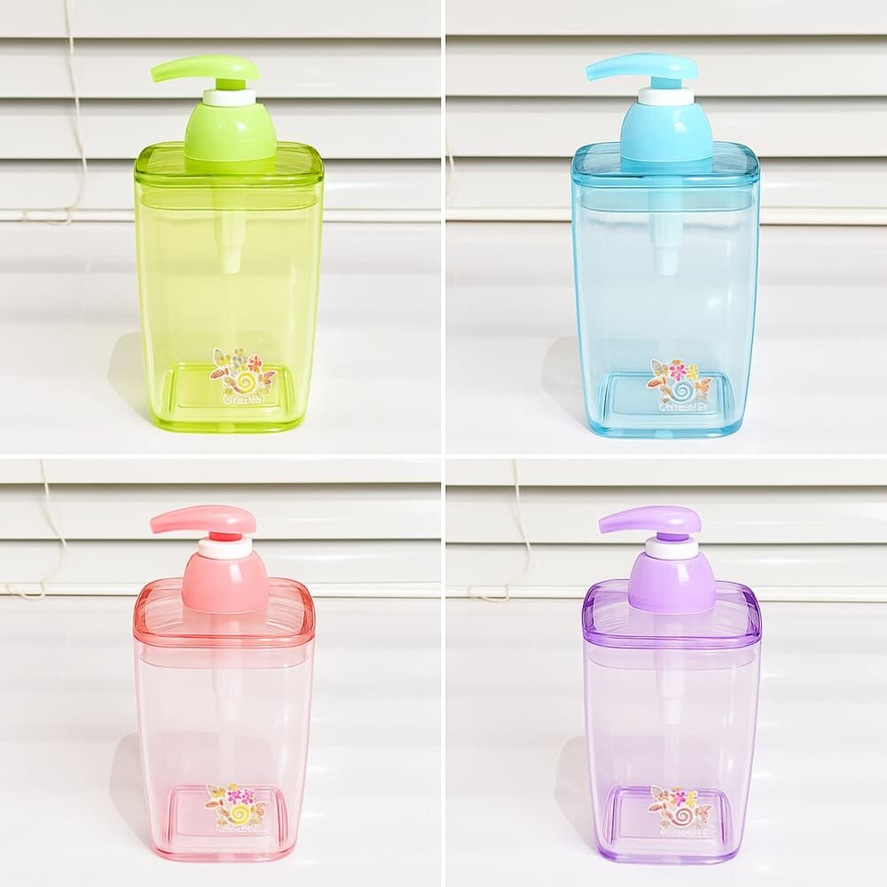 Picture of Rose Garden Liquid Soap Dispenser – 420ml Bathroom Soap Holder Jar - Multicolor