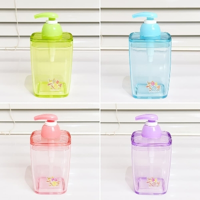 Picture of Rose Garden Liquid Soap Dispenser – 420ml Bathroom Soap Holder Jar - Multicolor