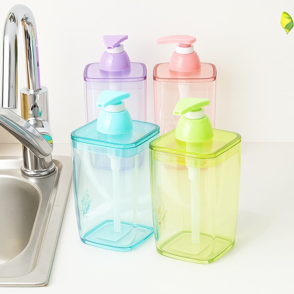 Picture of Rose Garden Liquid Soap Dispenser – 420ml Bathroom Soap Holder Jar - Multicolor