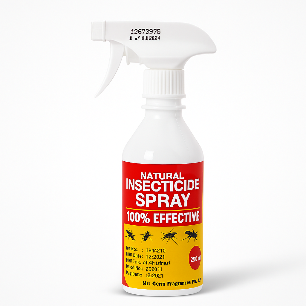 Picture of Natural Insecticide Spray: 100% Effective Against Cockroaches, Bedbugs, Mosquitoes, and Flies - Multicolor