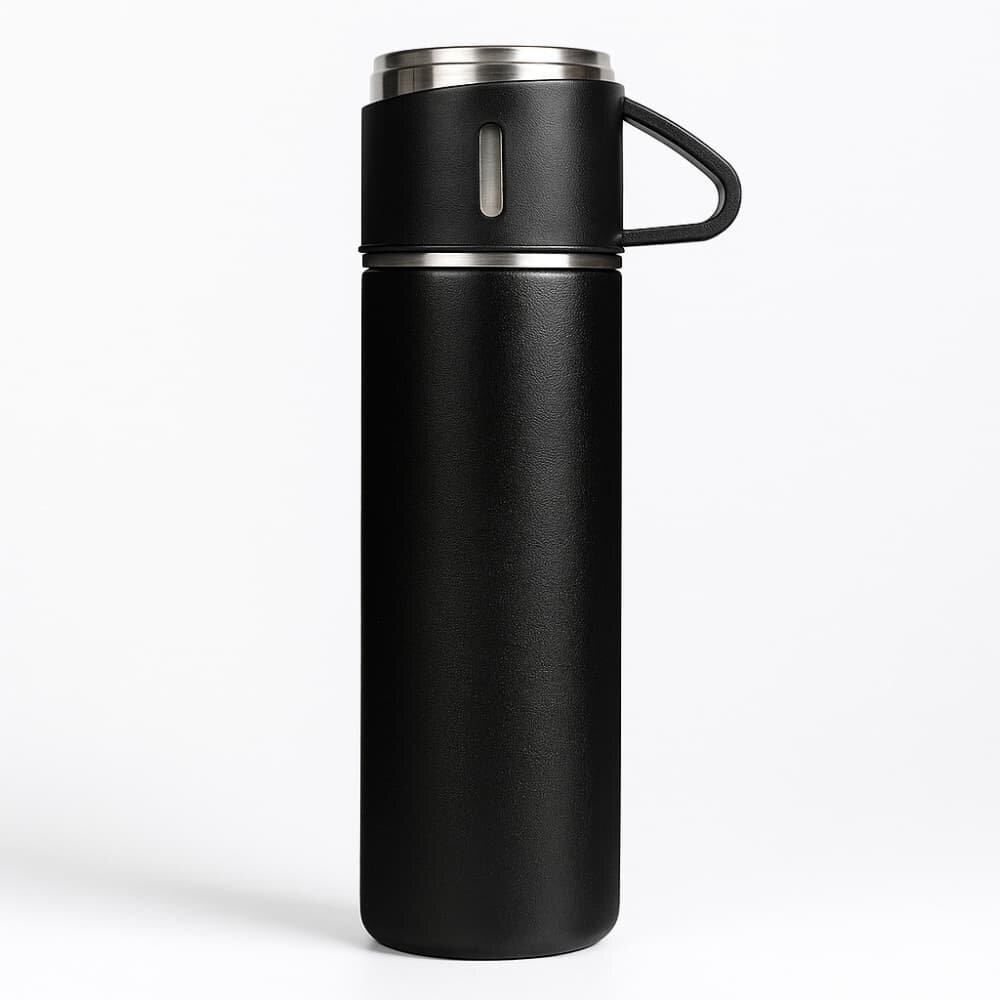 Picture of 500ML Stainless Steel Thermo Vacuum Flask Gift Set | Office & Outdoor Thermal Bottle with Cup - Multicolor