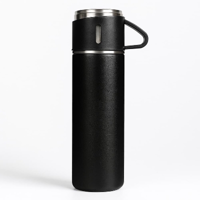 Picture of 500ML Stainless Steel Thermo Vacuum Flask Gift Set | Office & Outdoor Thermal Bottle with Cup - Multicolor