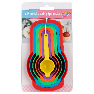 Picture of 6PCS Plastic Measuring Spoon Set – Precision Kitchen & Baking Tools - Multicolor