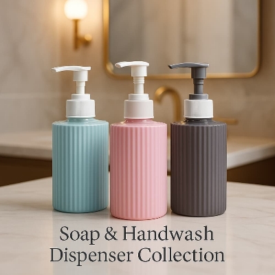 Picture of Soap & Handwash Dispenser Multi-Use Liquid Pump Bottle for Sanitizer, Lotion & Oil - Multicolor