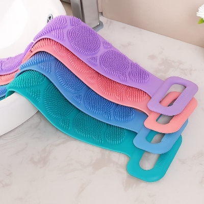 Picture of Silicone Bath Body Brush – Deep Clean Exfoliating Shower & Back Scrubber - Multicolor