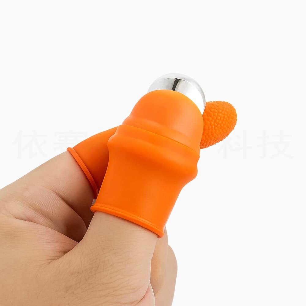 Picture of Silicone Thumb Cutter Set – Fruits Vegetable 6 Pcs Finger Protectors & Garden Harvest Tools - Multicolor