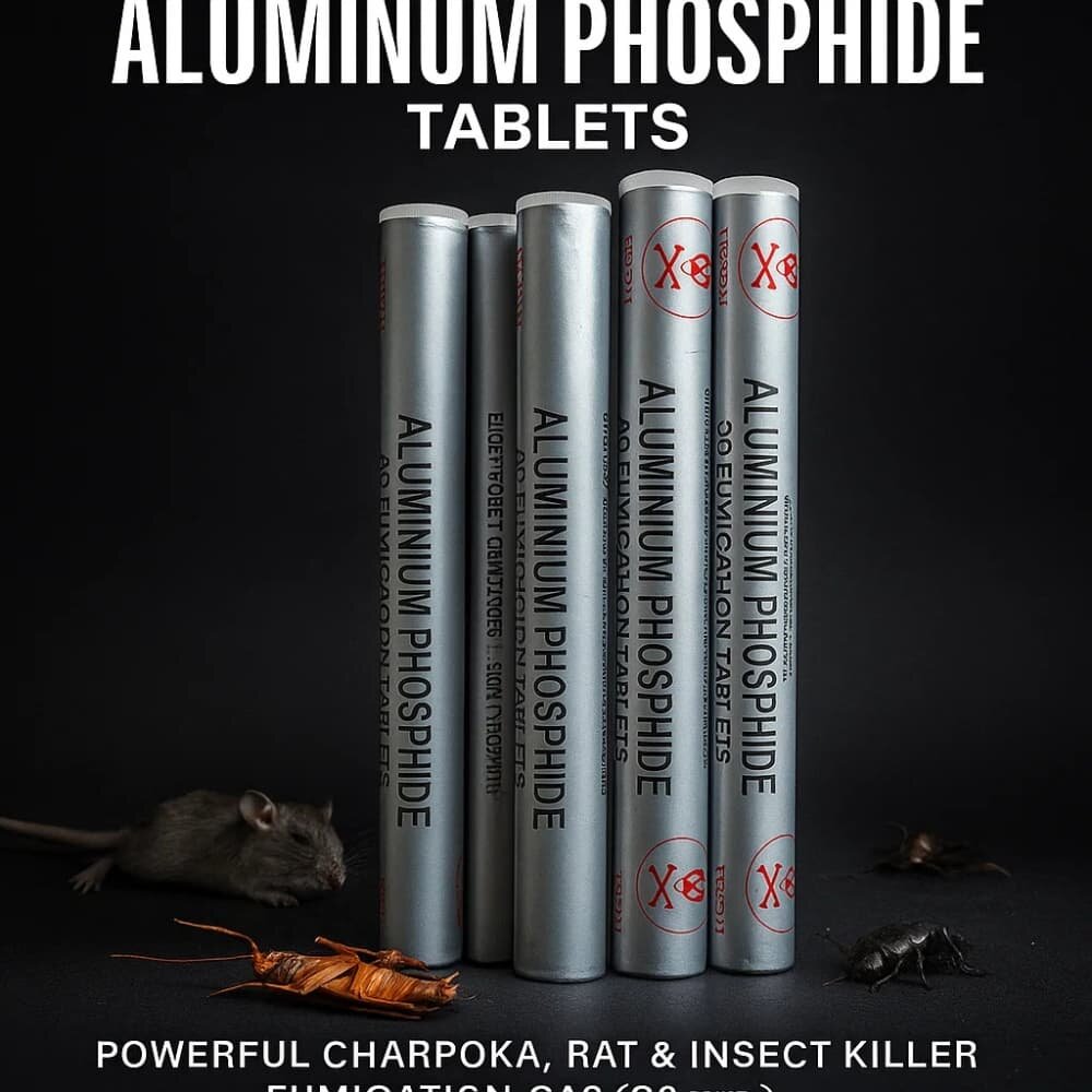 Picture of Original Indian Aluminum Phosphide Tablets – Powerful Charpoka, Rat & Insect Killer Fumigation Gas (30 pcs) - Multicolor