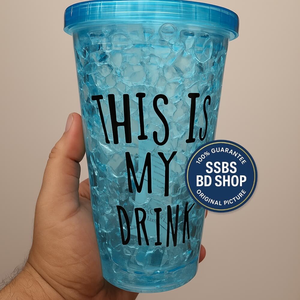 Picture of Summer Juice & Water Pot-Ice Straw Cup for Refreshing Drinks 450ml - Multicolor