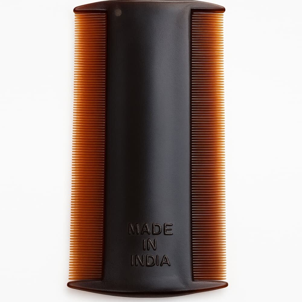 Picture of Indian Dual-Sided Hair Comb – Stylish & Anti-Lice Solution