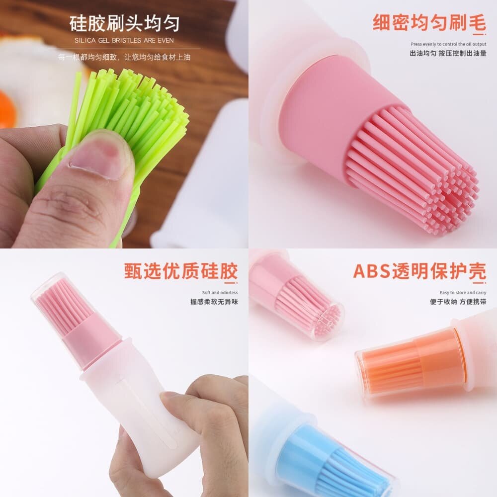 Picture of Silicone Oil Bottle with Brush & Scale – BBQ & Cooking Tool - Multicolor