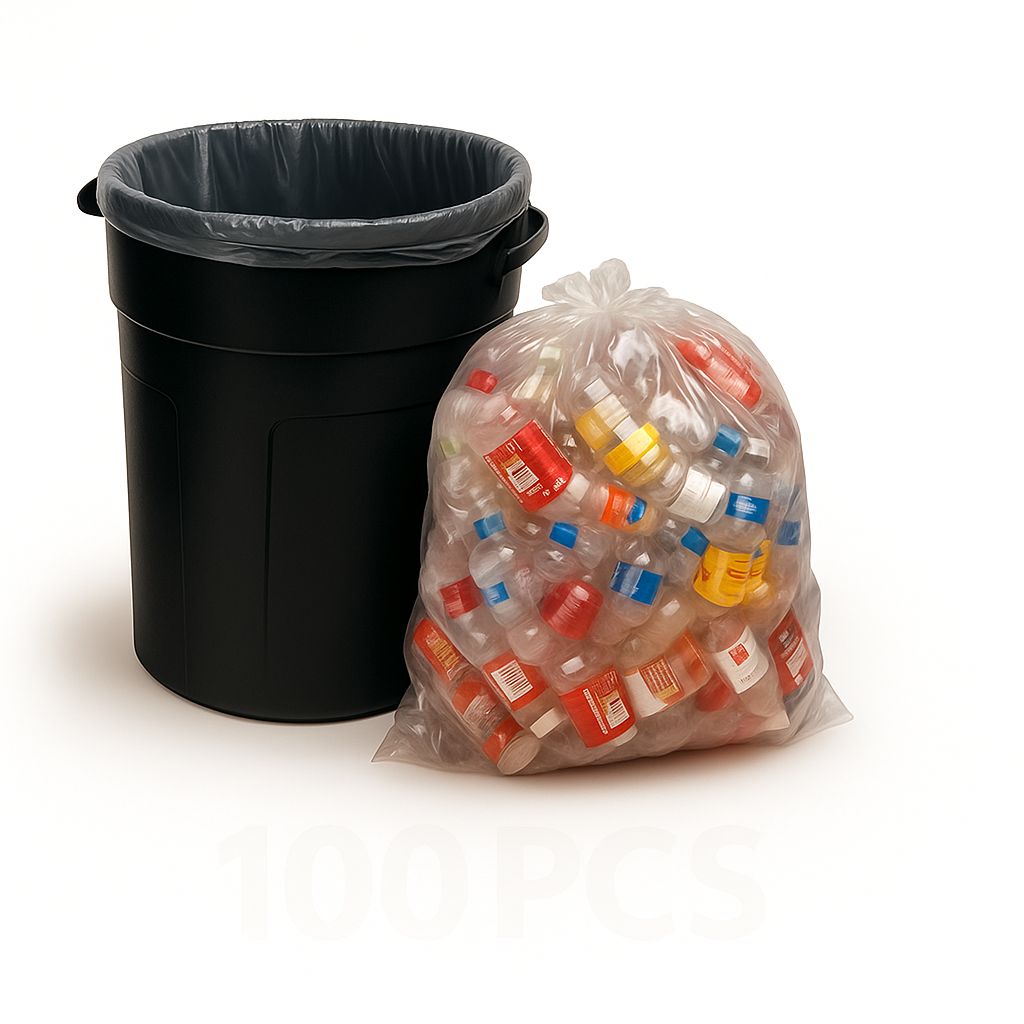Picture of Transparent Garbage Poly Trash Bag (20" x 24") - 500g 
