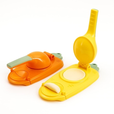 Picture of 2-in-1 Dumpling & Momo Maker – Pitha Press & Dough Skin Mold Tool for Easy Homemade Snacks - Multicolor
