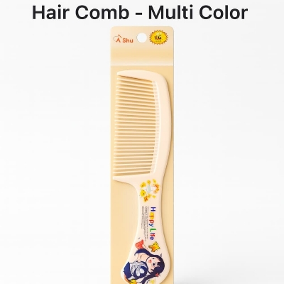 Picture of China Single Plastic Hair Comb – Multi Color - 1pcs