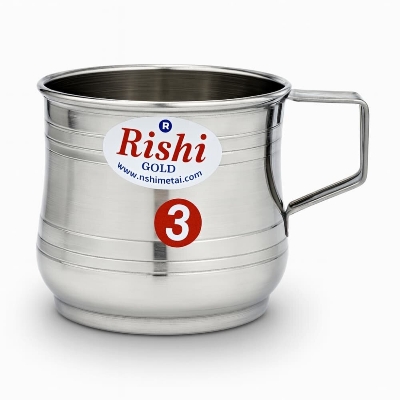 Picture of Indian Rishi Gold Kids Steel Mug 3 No - Multicolor