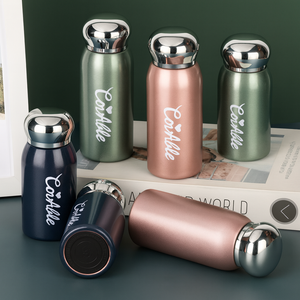 Picture of Mini 220ML Stainless Steel Vacuum Flask – Portable Pocket Thermos - Multicolor