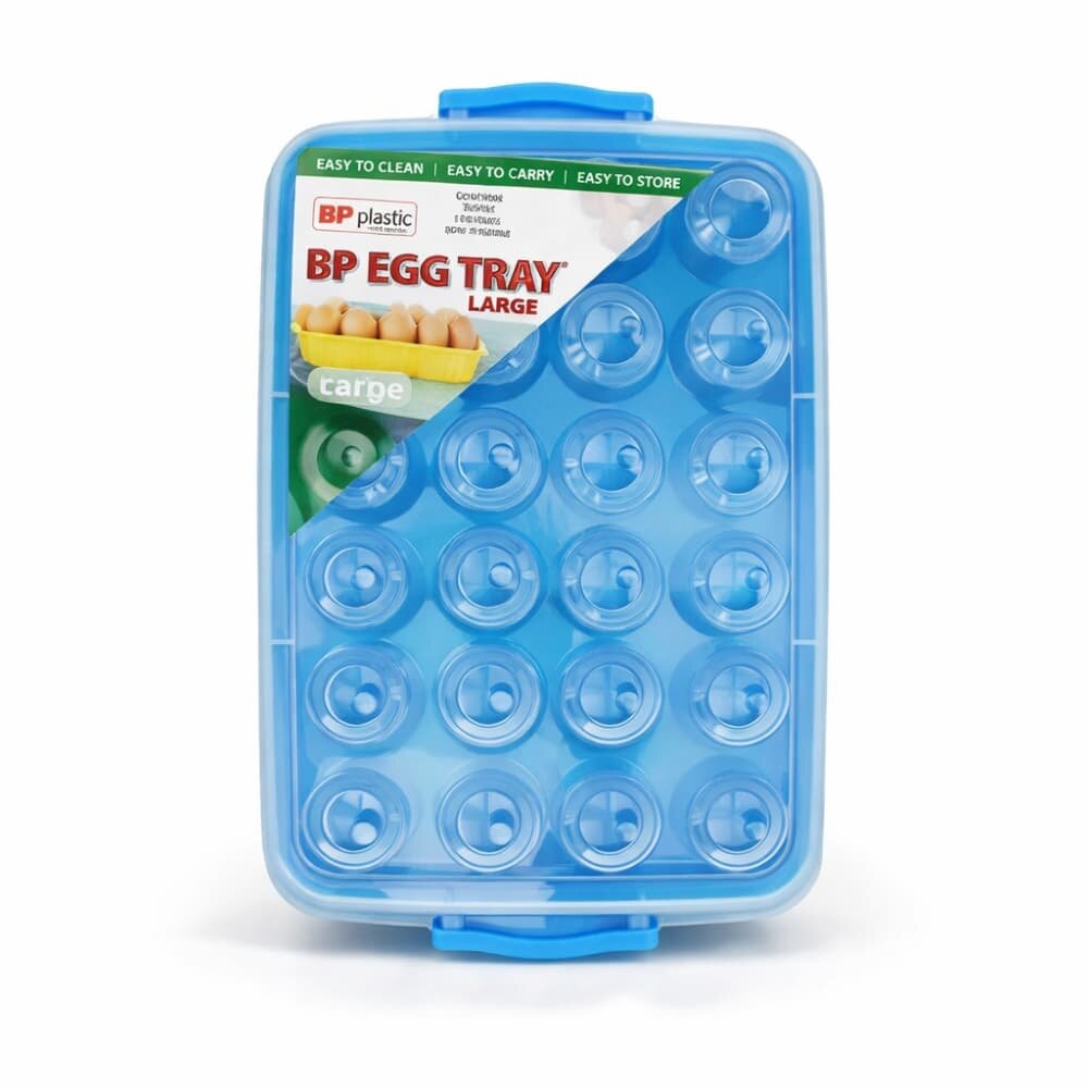 Picture of BP Plastic Egg Tray Large – 24 Grid Refrigerator Storage Box - Multicolor
