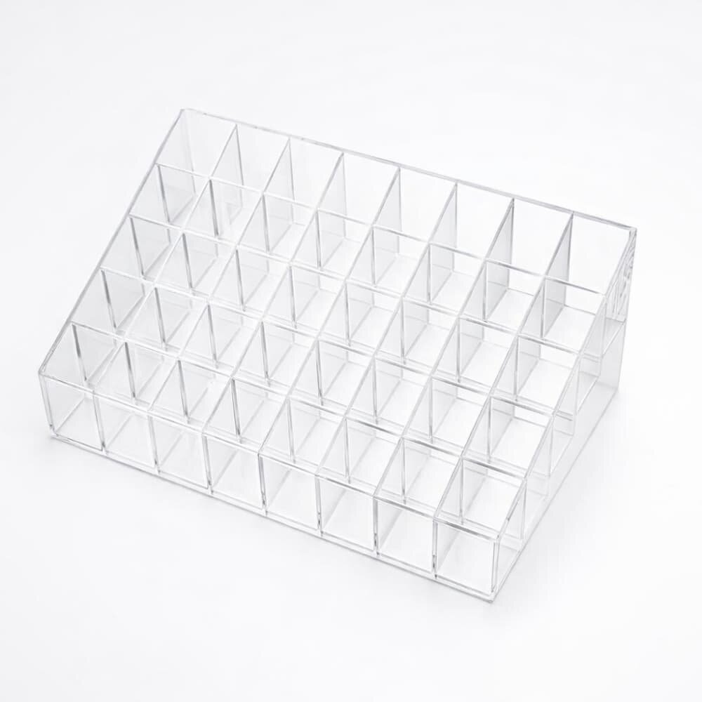 Picture of Desktop Lipstick Display Case with 40 Grids — Clear Cosmetic Organizer - Multicolor