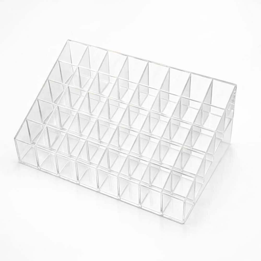 Picture of Desktop Lipstick Display Case with 40 Grids — Clear Cosmetic Organizer - Multicolor
