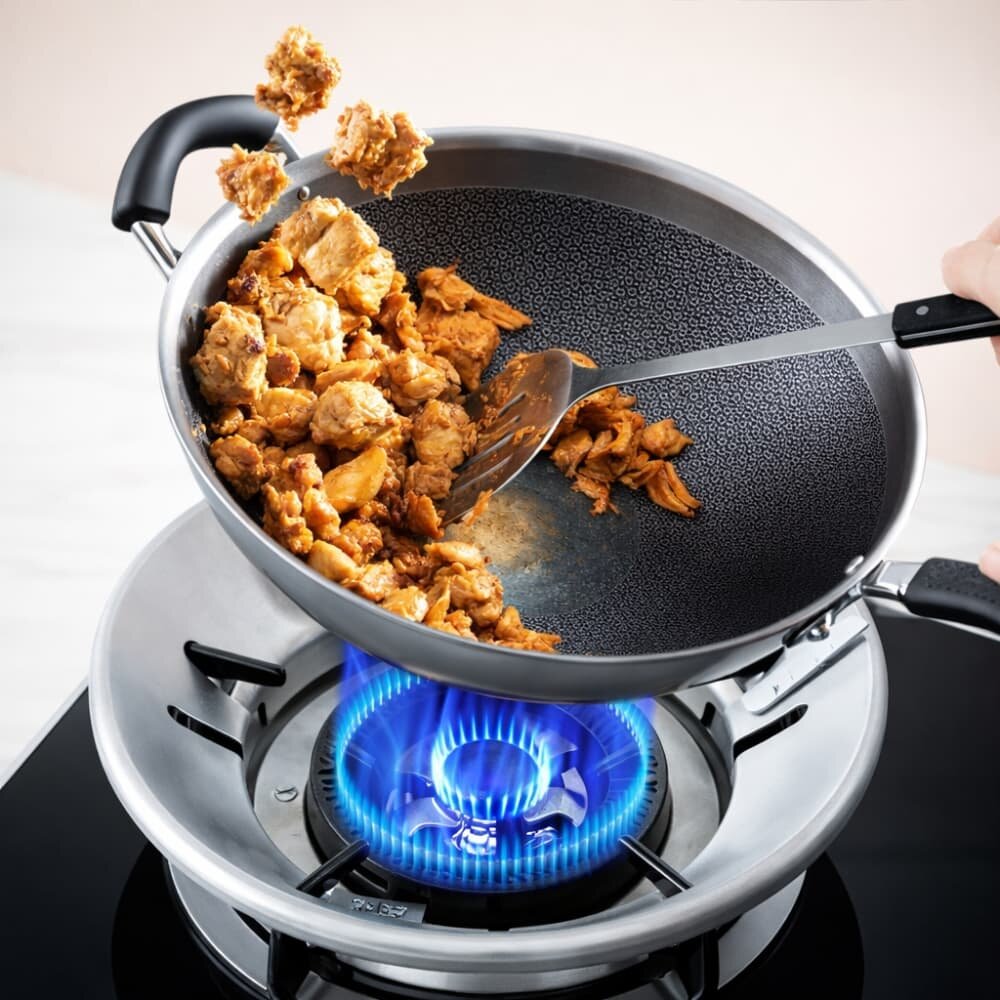Picture of Energy Saving Windproof Gas Stove Cover – 2 Pcs Set