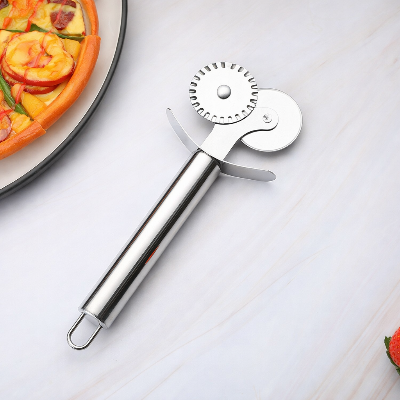 Picture of 2 in 1 Stainless Steel Pizza & Cookie Cutter Roller - Multicolor