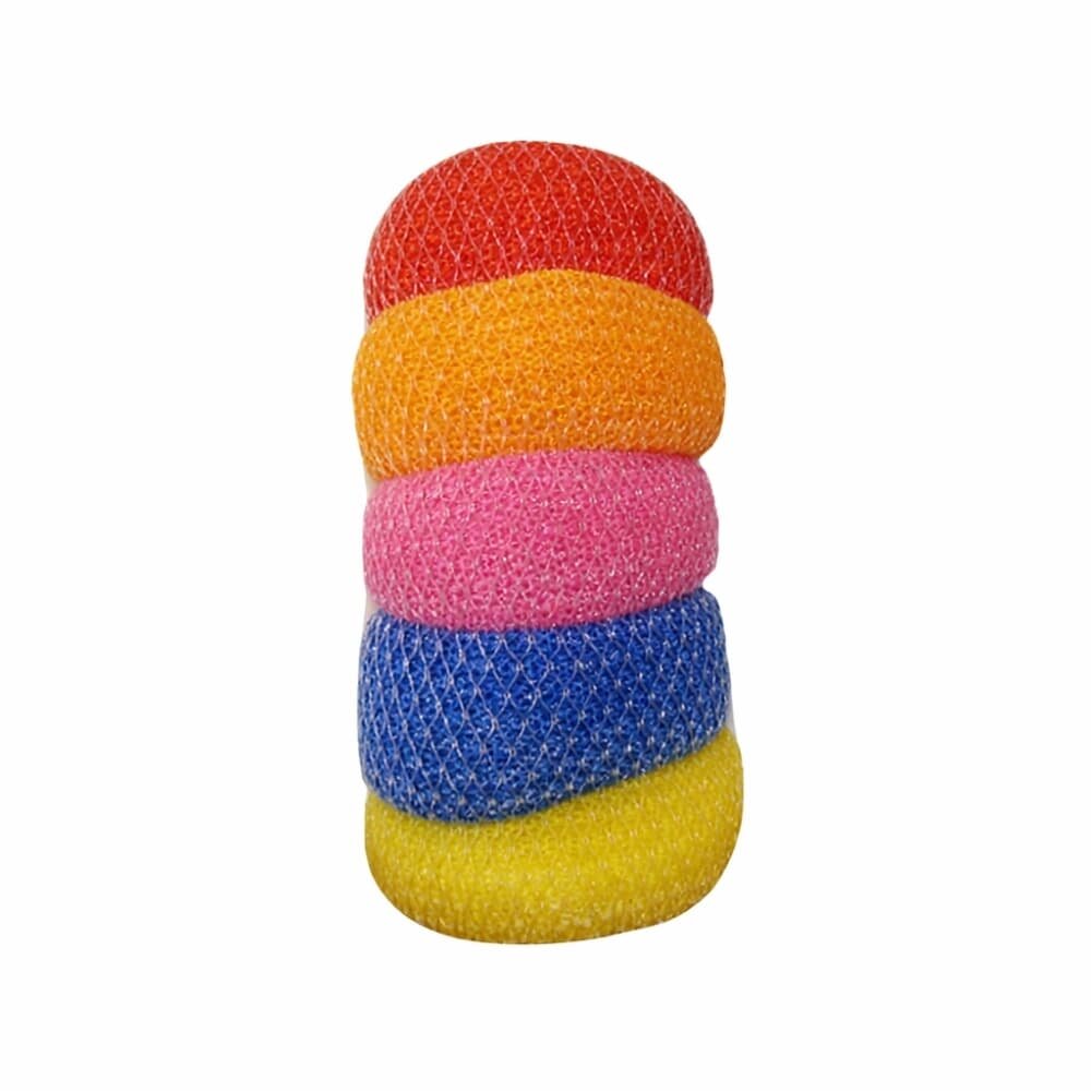 Picture of Premium Dish Washer Scrubber – 5 Pieces Heavy-Duty Round Kitchen Cleaning Set 