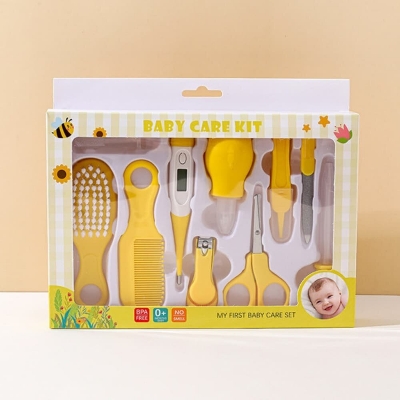 Picture of 10-Piece Baby Health Care Grooming Kit for Newborns - Multicolor