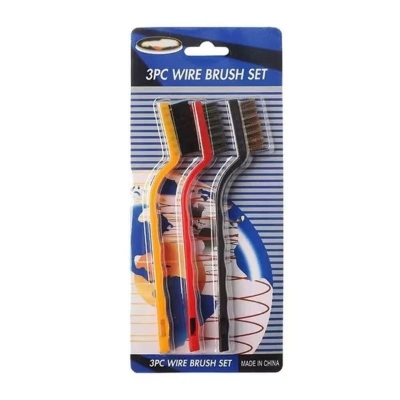 Picture of 3-Piece Kitchen Stove & Pot Cleaning Brush Set - Multicolor