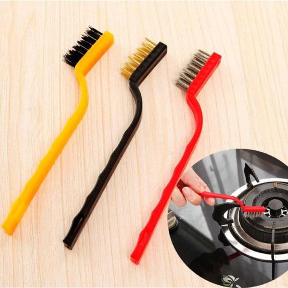 Picture of 3-Piece Kitchen Stove & Pot Cleaning Brush Set - Multicolor