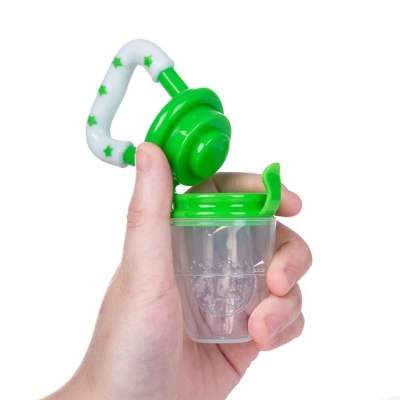 Picture of Baby Fruit & Veggie Silicone Pacifier – 0-6 Months Feeding Trainer - Multicolor