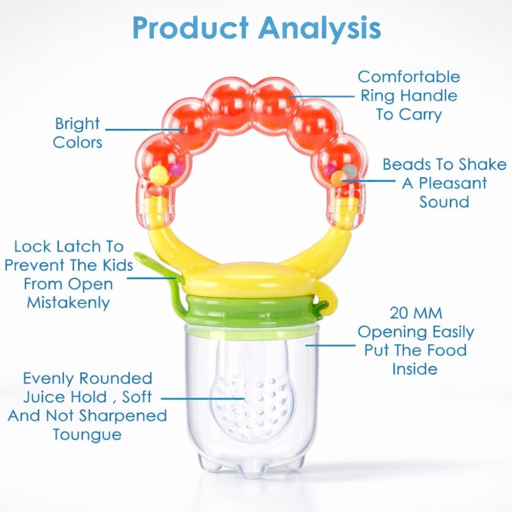 Picture of Apple Bear Baby Fruit Feeder Teether - Multicolor
