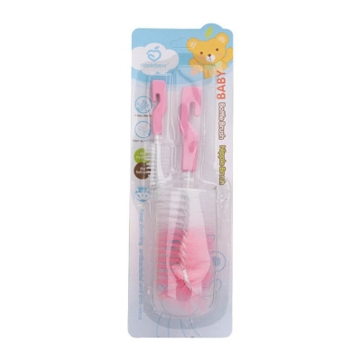 Picture of Apple Bear Baby Bottle & Nipple Cleaning Brush Set