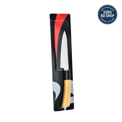 Picture of 24cm Stainless Steel Fruit Knife with Wooden Handle – Heavy Duty Kitchen Peeling Knife 