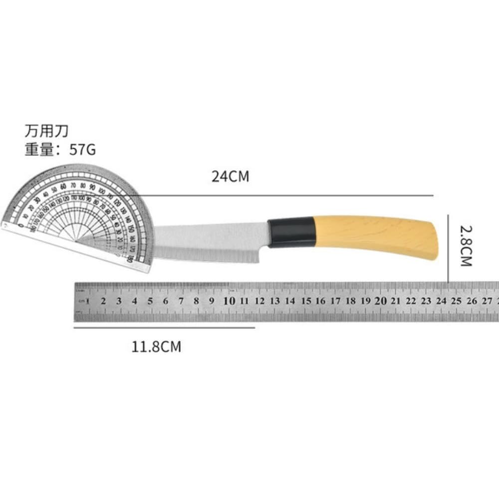 Picture of 24cm Stainless Steel Fruit Knife with Wooden Handle – Heavy Duty Kitchen Peeling Knife 