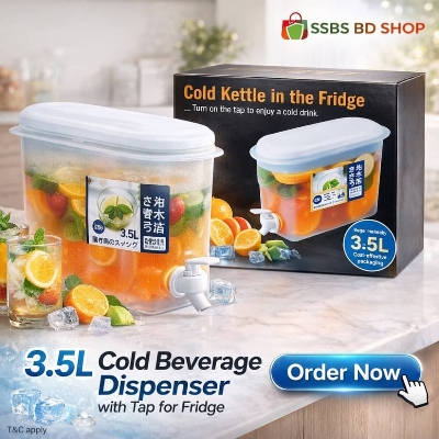 Picture of 3.5L Cold Beverage Dispenser with Tap for Fridge - Multicolor