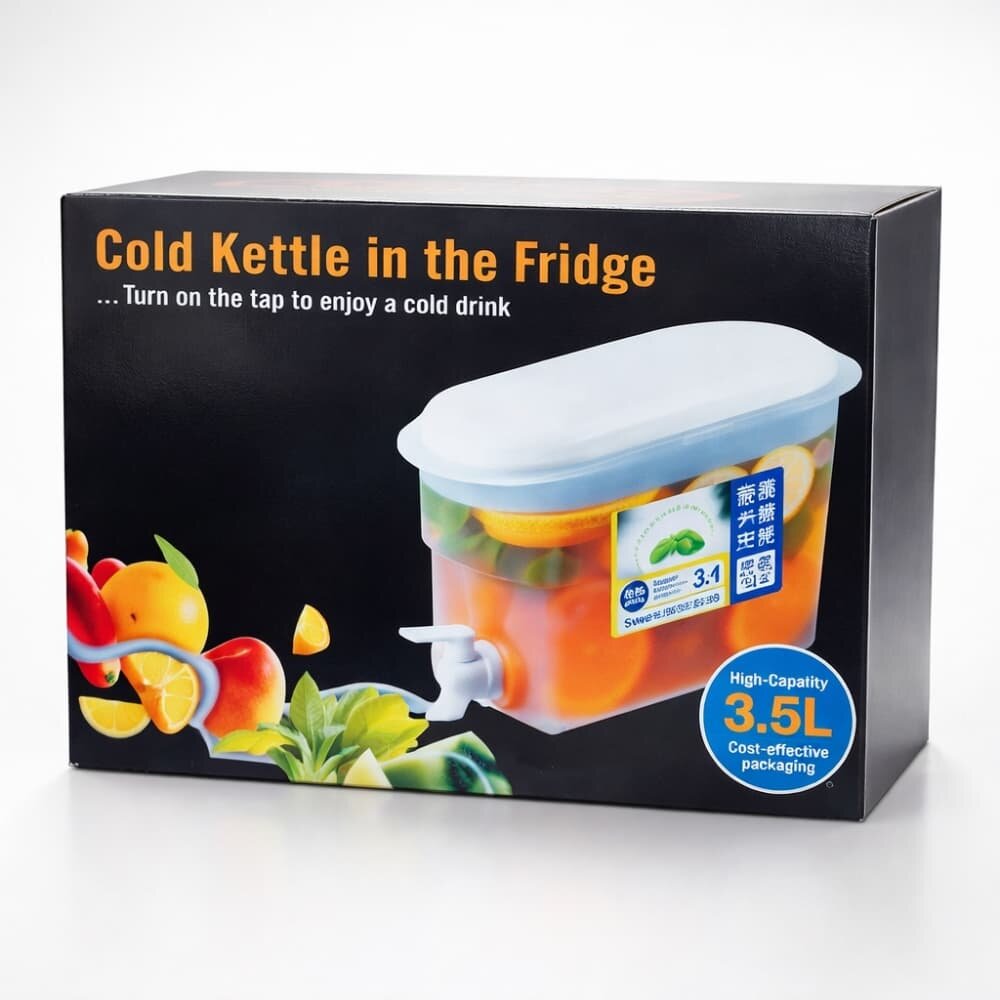 Picture of 3.5L Cold Beverage Dispenser with Tap for Fridge - Multicolor