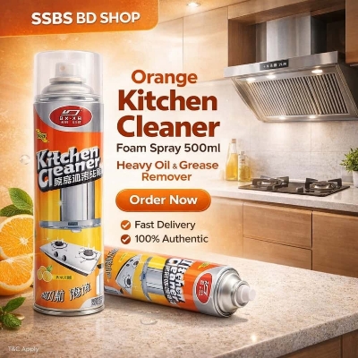 Picture of Orange Kitchen Cleaner Foam Spray 500ml – Heavy Oil & Grease Remover  