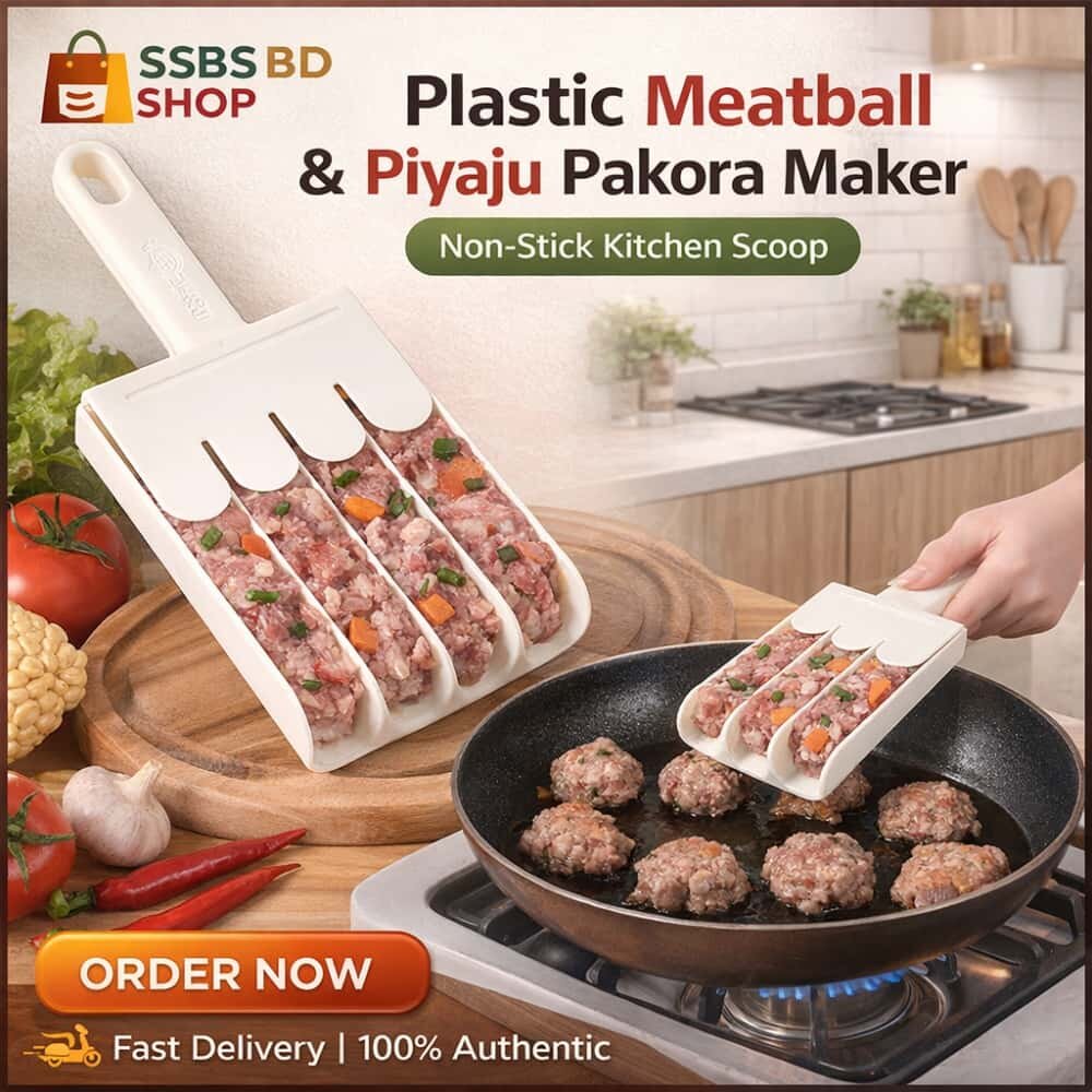 Picture of Plastic Meatball & Piyaju Pakora Maker – Non-Stick Kitchen Scoop - Multicolor